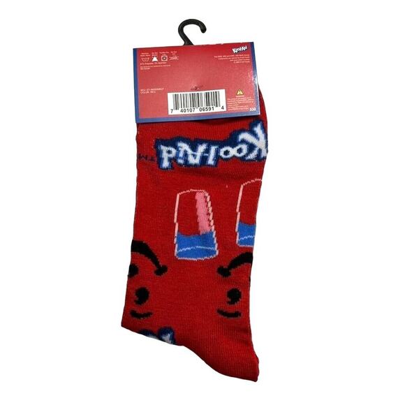 Odd Sox Unisex Kool Aid Man Oh Yeah Novelty Crew Socks Retro 80s 90s Red Blue - Picture 3 of 8